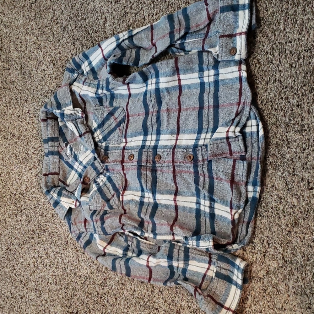 Toddler boys plaid shirt